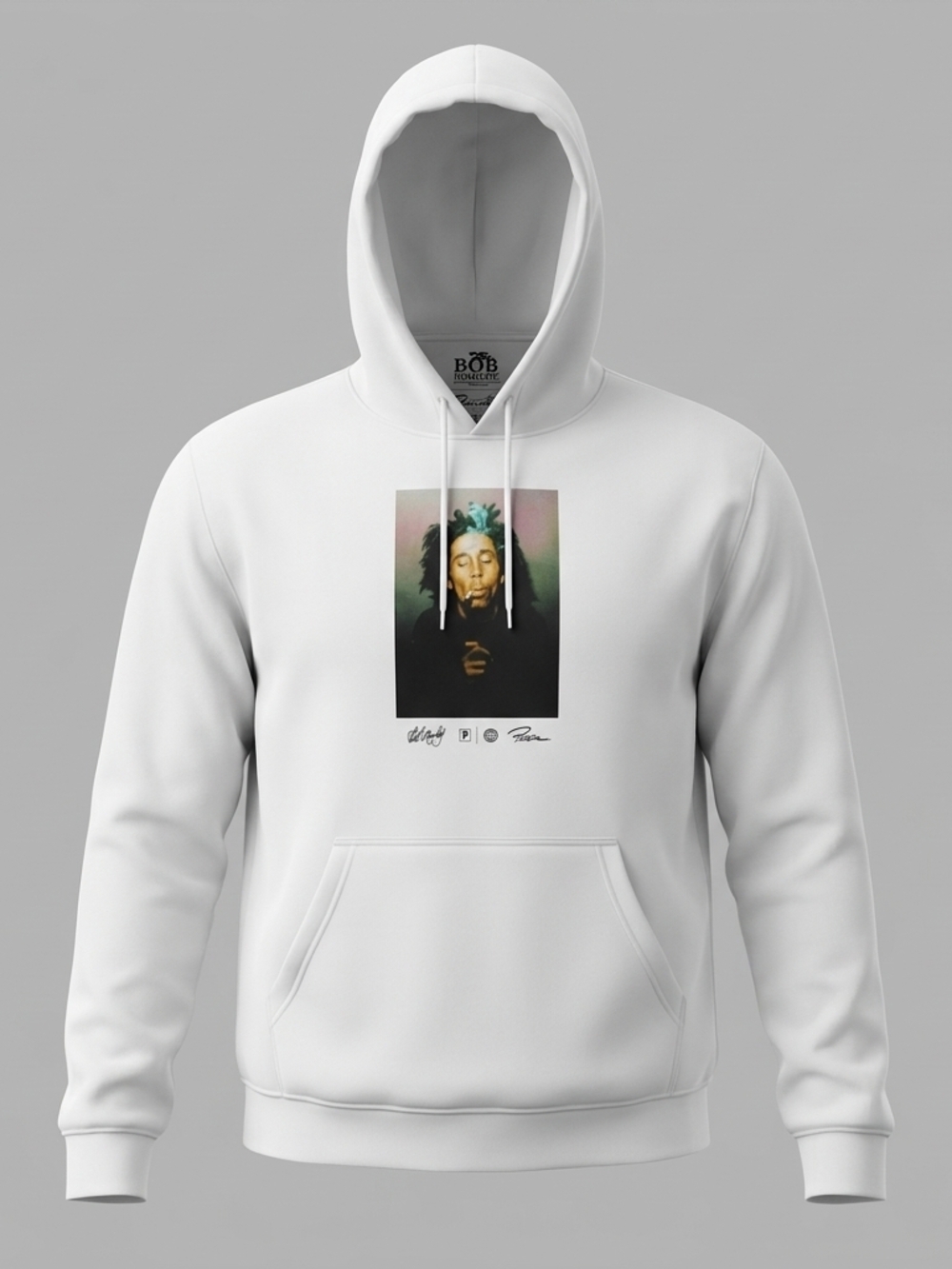 Bob Marley x Primitive Hoodie White Primitive x Bob Marley White Pullover Hoodie